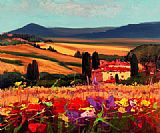 Unknown Artist tuscan landscape painting